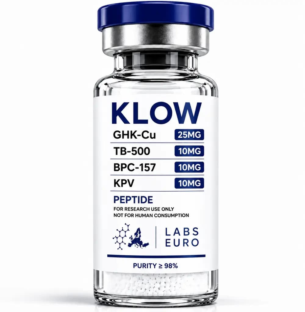 Klow (GHK-Cu 25mg, TB500 10mg, BPC157 10mg, KPV 10mg) - View 1