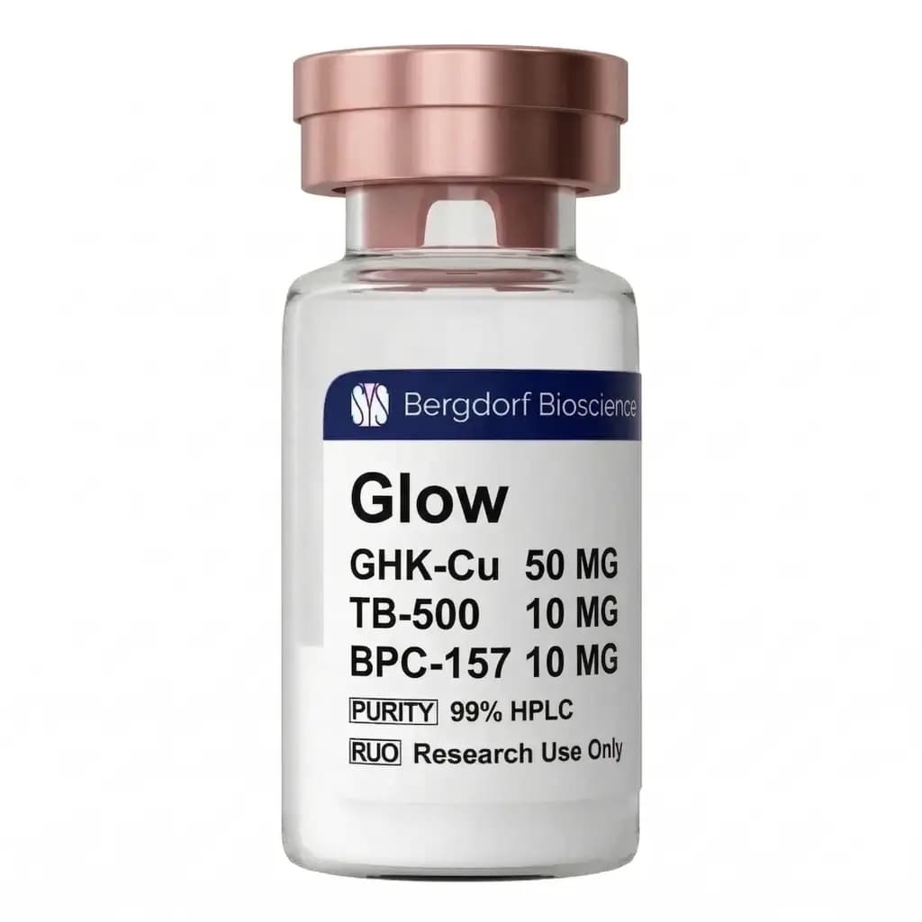 Glow (GHK-Cu 50mg, TB500 10mg, BPC157 10mg) - View 1