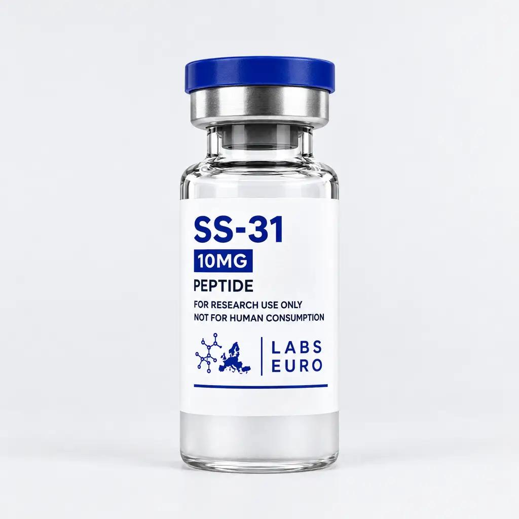 SS-31: Illustrative labelled single vial; the kit contains ten unlabelled vials