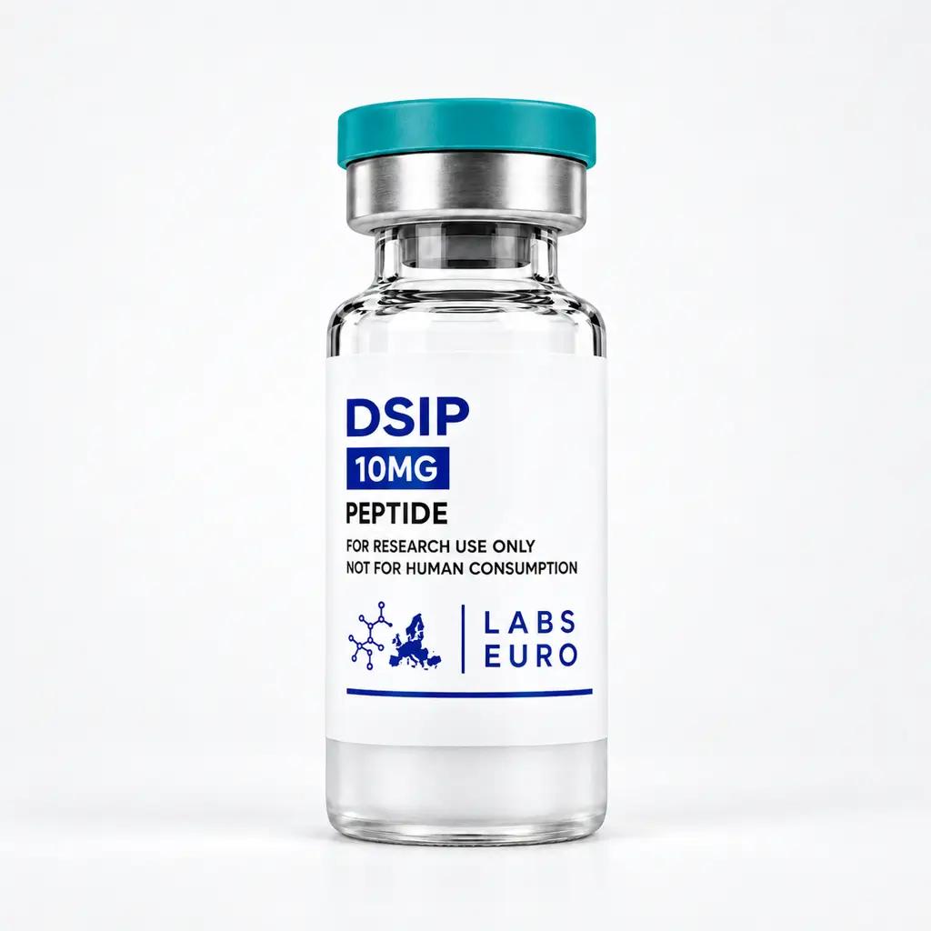 DSIP: illustrative labelled single vial; the kit contains ten unlabelled vials
