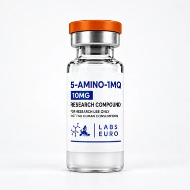 5-Amino-1MQ: illustrative labelled single vial; the kit contains ten unlabelled vials